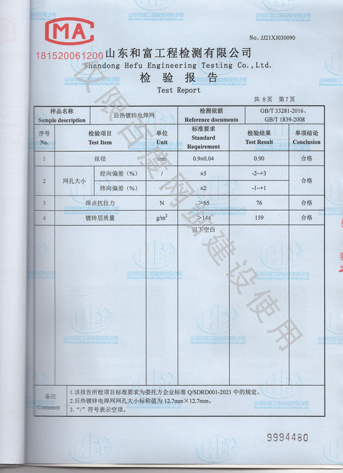 產(chǎn)品檢驗(yàn)報(bào)告第7頁